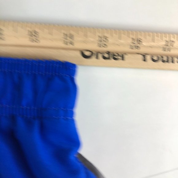 Nike Swim Shorts Men's Medium Blue & Silver Performance Swimming Trunks - Picture 11 of 11